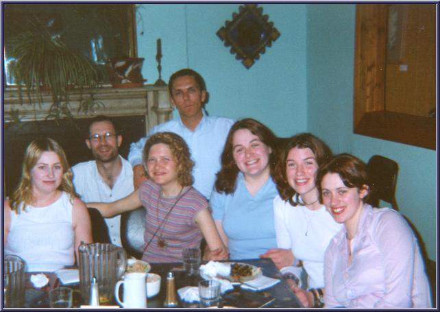 Cena vegetariana in un ristorante di Cork con John, Chiara e quattro sue amiche.